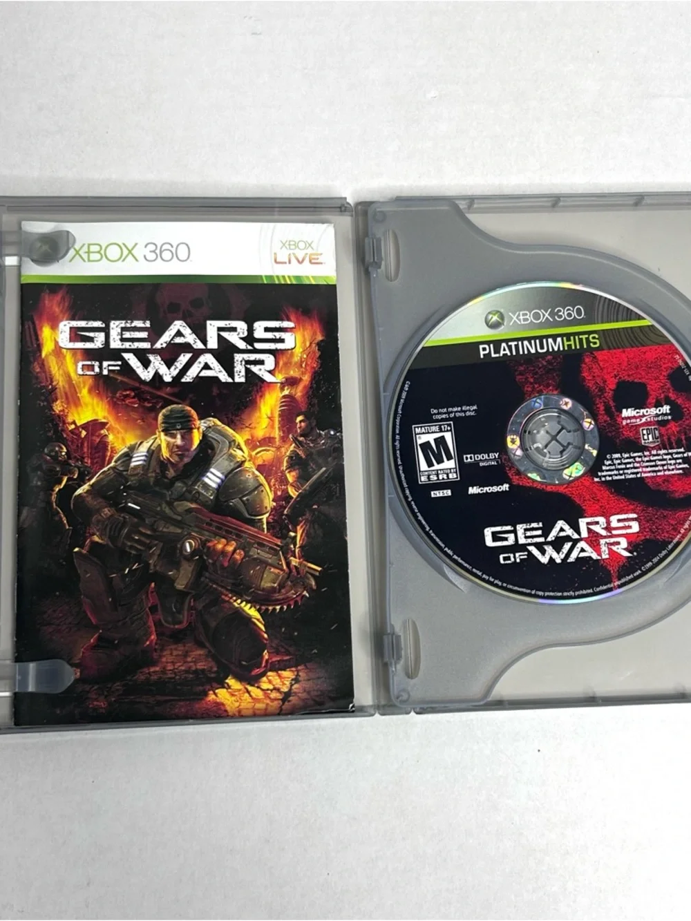 Gears of War (Xbox 360) Platinum Hits - 2-Disc Complete Collection - CIB